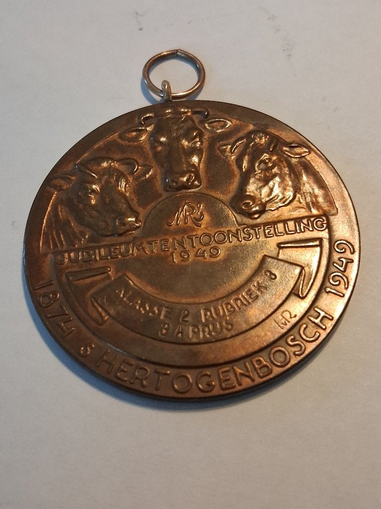 Te koop: Bronzen jubileumpenning uit 1949.  (6), Postzegels en Munten, Penningen en Medailles, Ophalen, Brons, Nederland