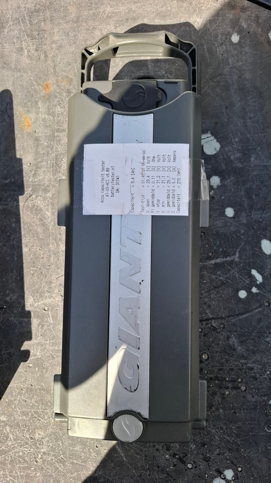 Giant Twist 26V Accu - Getest en Goed Werkend, Fietsen en Brommers, Fietsaccessoires | Fietsaccu's, Hammo@thecorpies.nl, Gebruikt
