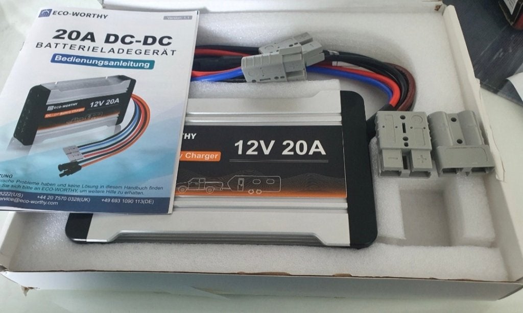 Eco-Worthy 12V 20A DC-DC acculader (ladebooster), Auto-onderdelen, Accu's en Toebehoren, Ophalen of Verzenden, Nieuw