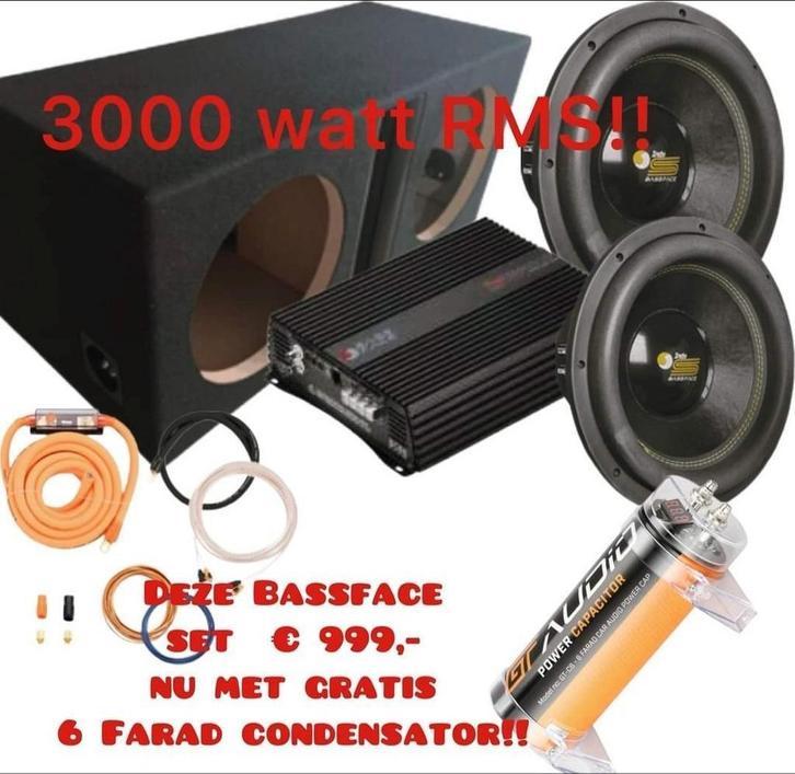 Krachtige Subwoofer Set van Indy S 5200 watt, Niet ingevuld, Niet ingevuld, Nieuw, Ophalen of Verzenden