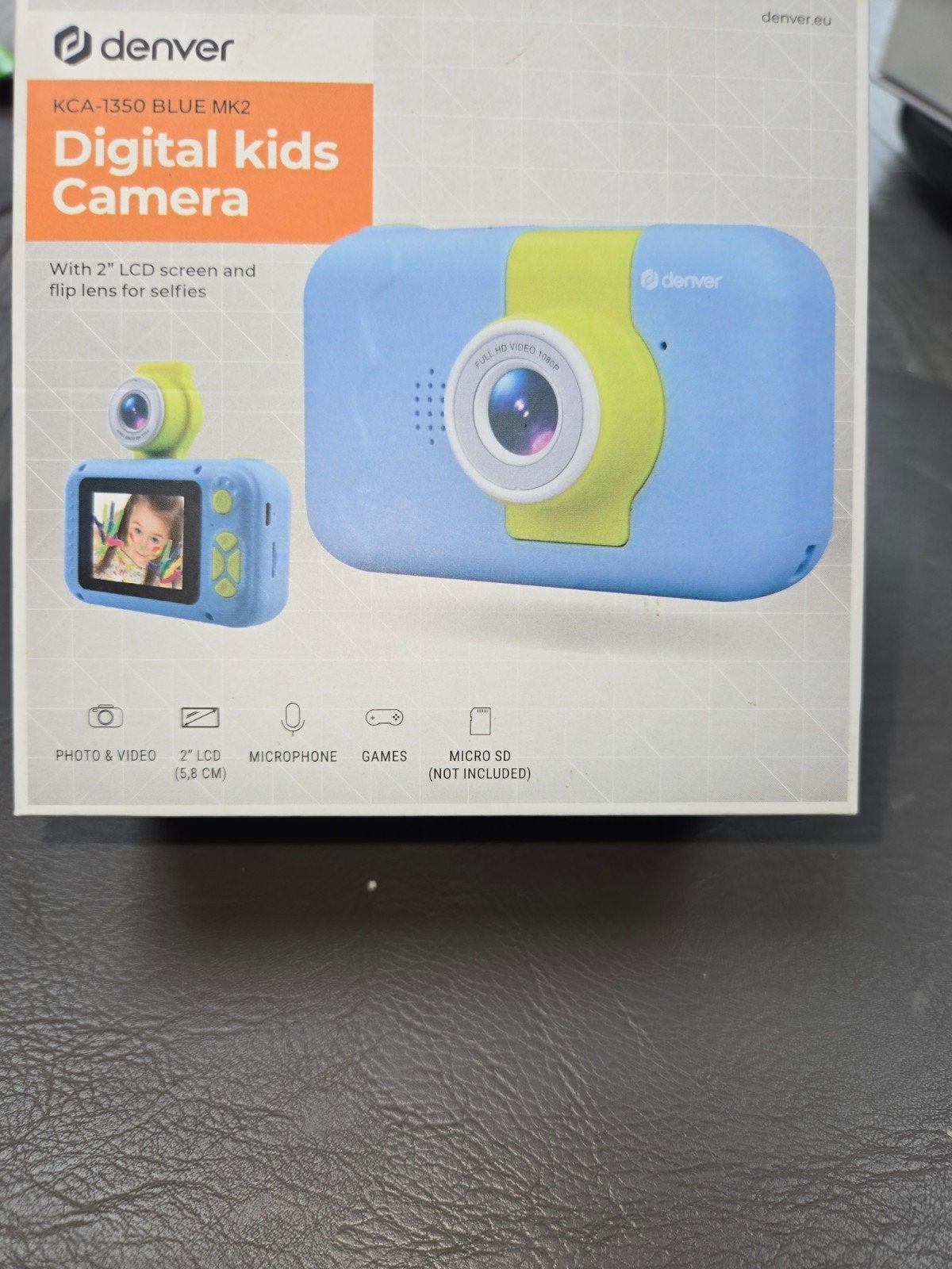 Denver KCA-1350 BLUE MK2 Digitale Kinder Camera, Ingebouwde flitser, Nieuw, Ophalen of Verzenden, Overige Merken