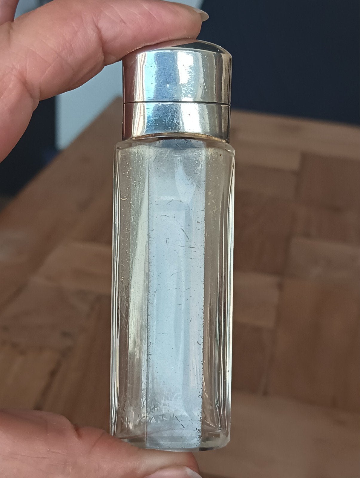 Antiek parfumflesje, zilver, Ophalen, Zilver