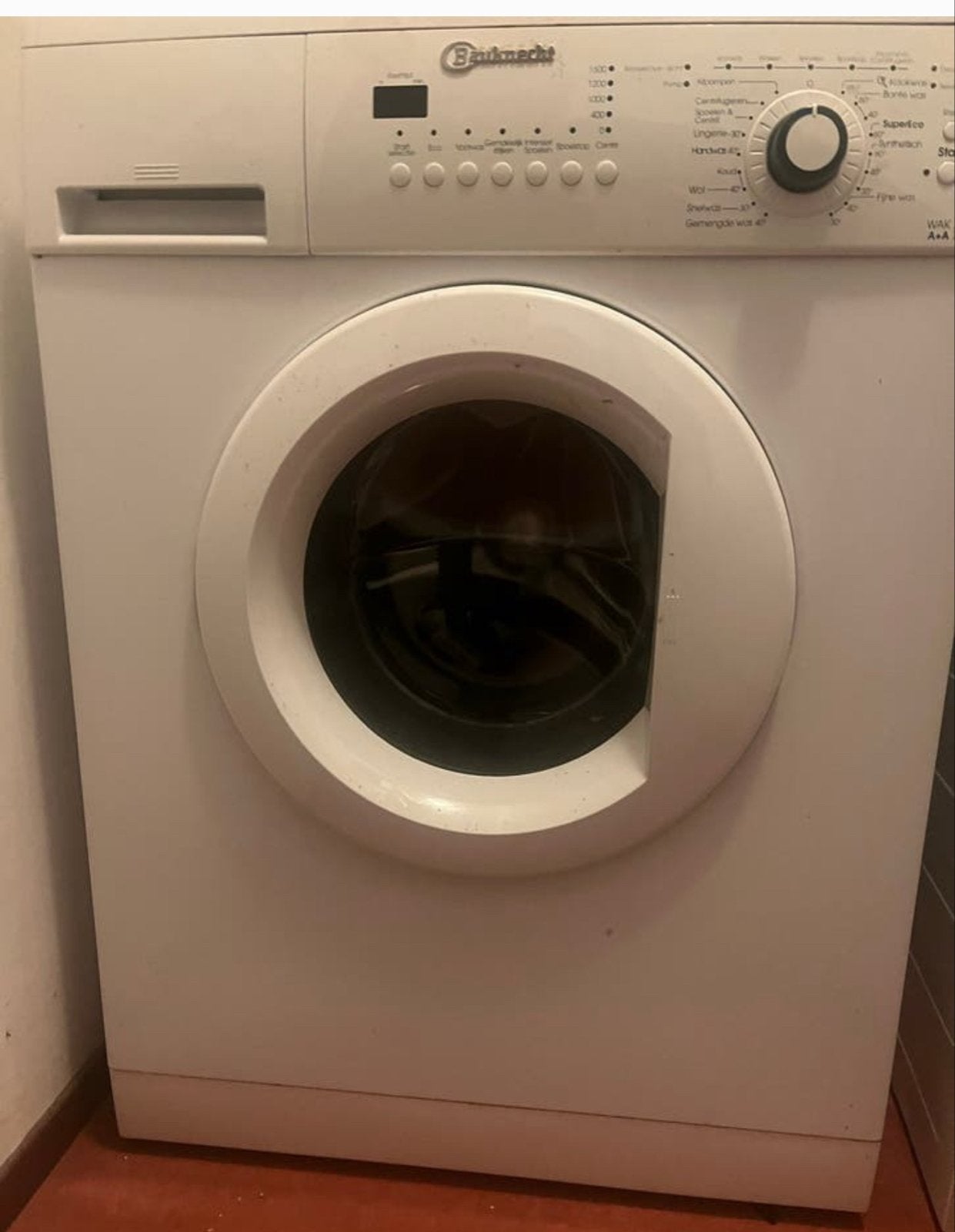 MOET WEG GOEDKOOP OPHALEN WERKT PRIMA, Witgoed en Apparatuur, Wasmachines, Gebruikt, Ophalen of Verzenden, 85 tot 90 cm, 1200 tot 1600 toeren