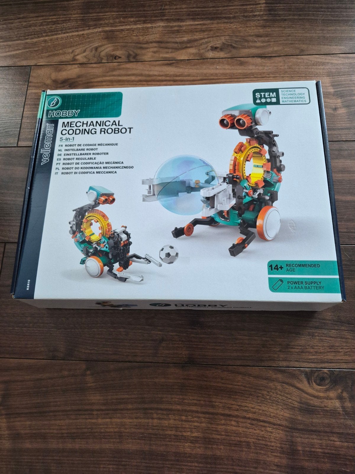 Velleman KSR19 5-in-1 Mechanische Codeerrobot Kit, Ophalen of Verzenden, Nieuw, Bouwen