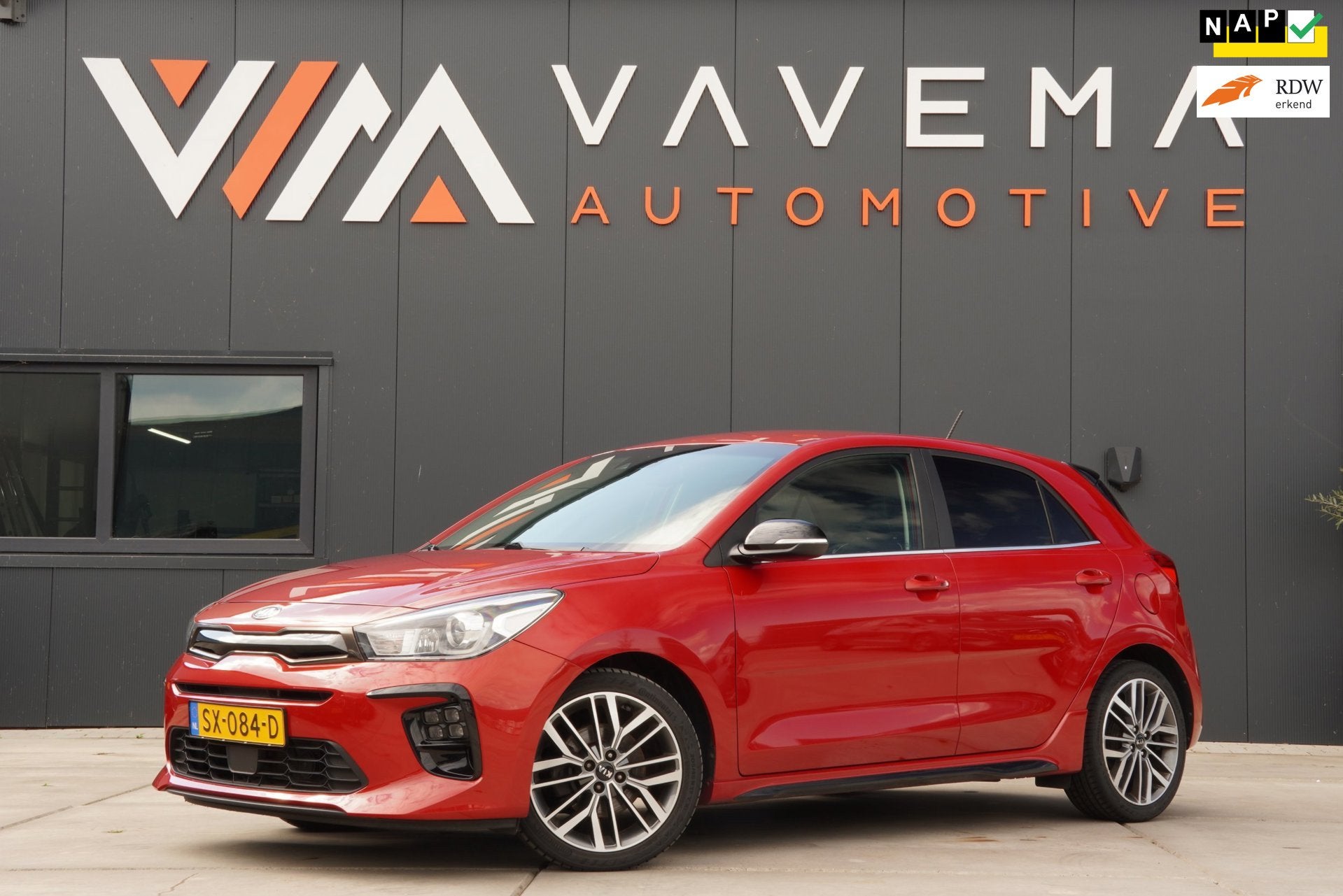 Kia Rio 2018|1.0 T-GDi|GT-Line|CarPlay|Navi|Stoelverwarming|, Auto's, Voorwielaandrijving, 450 kg, Gebruikt, 49 €/maand
