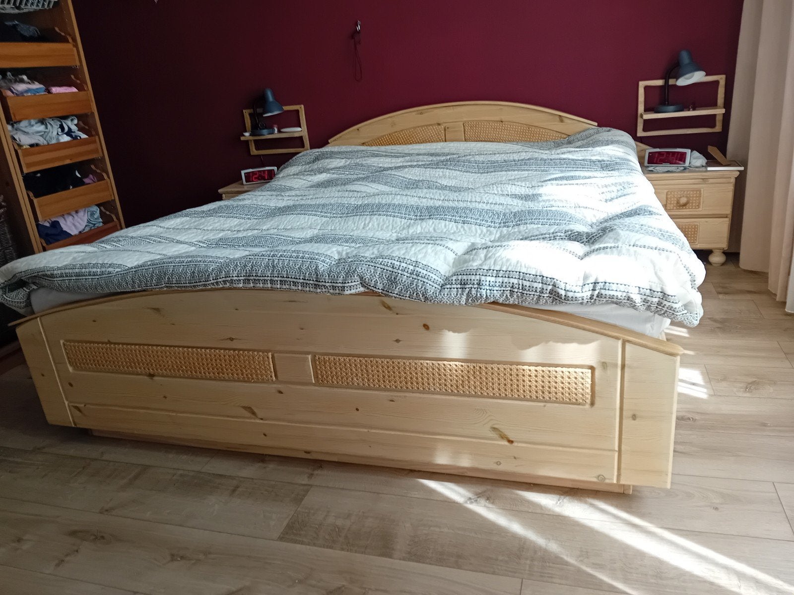 Bedombouw met 2 nachtkastjes., Ophalen of Verzenden, Gebruikt, Tweepersoons