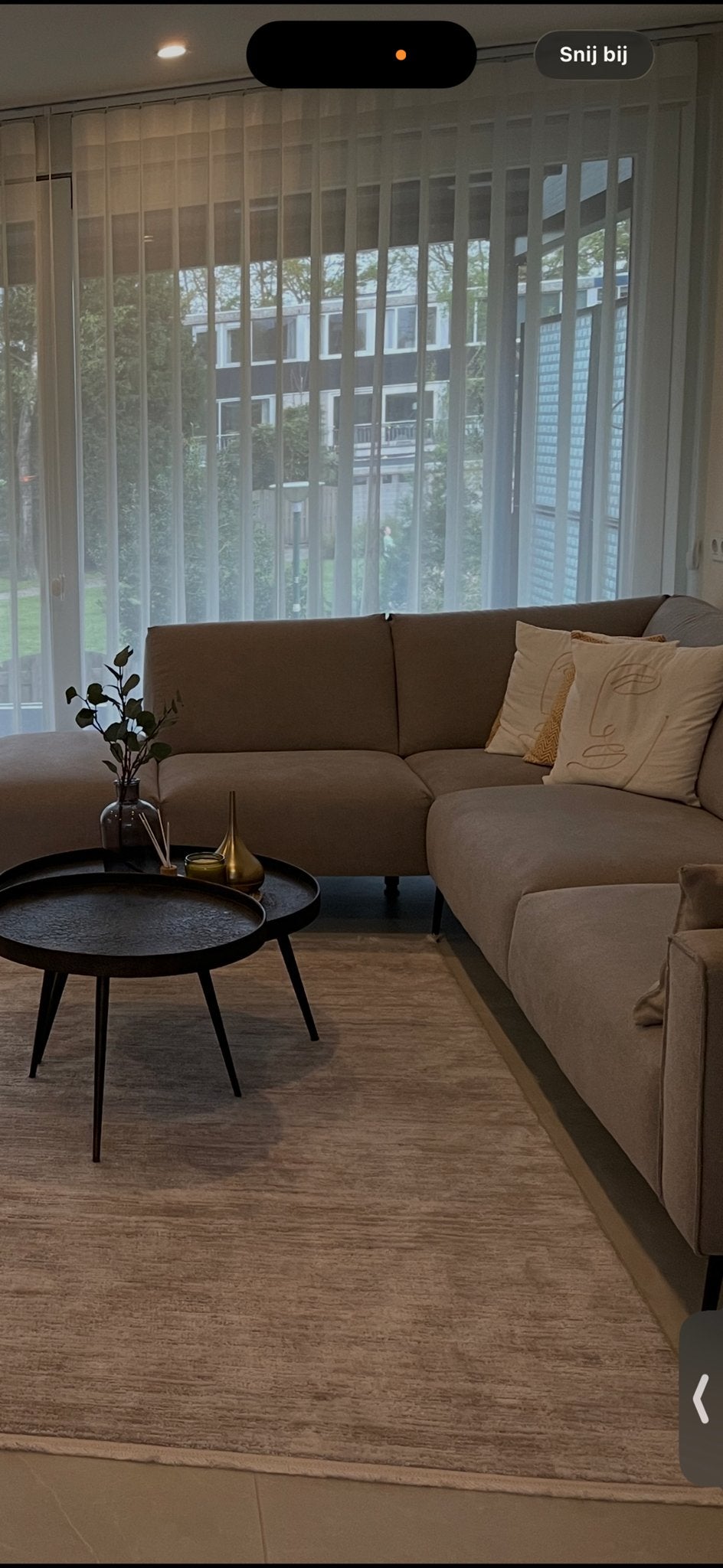 Witte verticale jaloezieën - B 200 x L240 cm- B 193x L240, Ophalen of Verzenden, Zo goed als nieuw, Crème