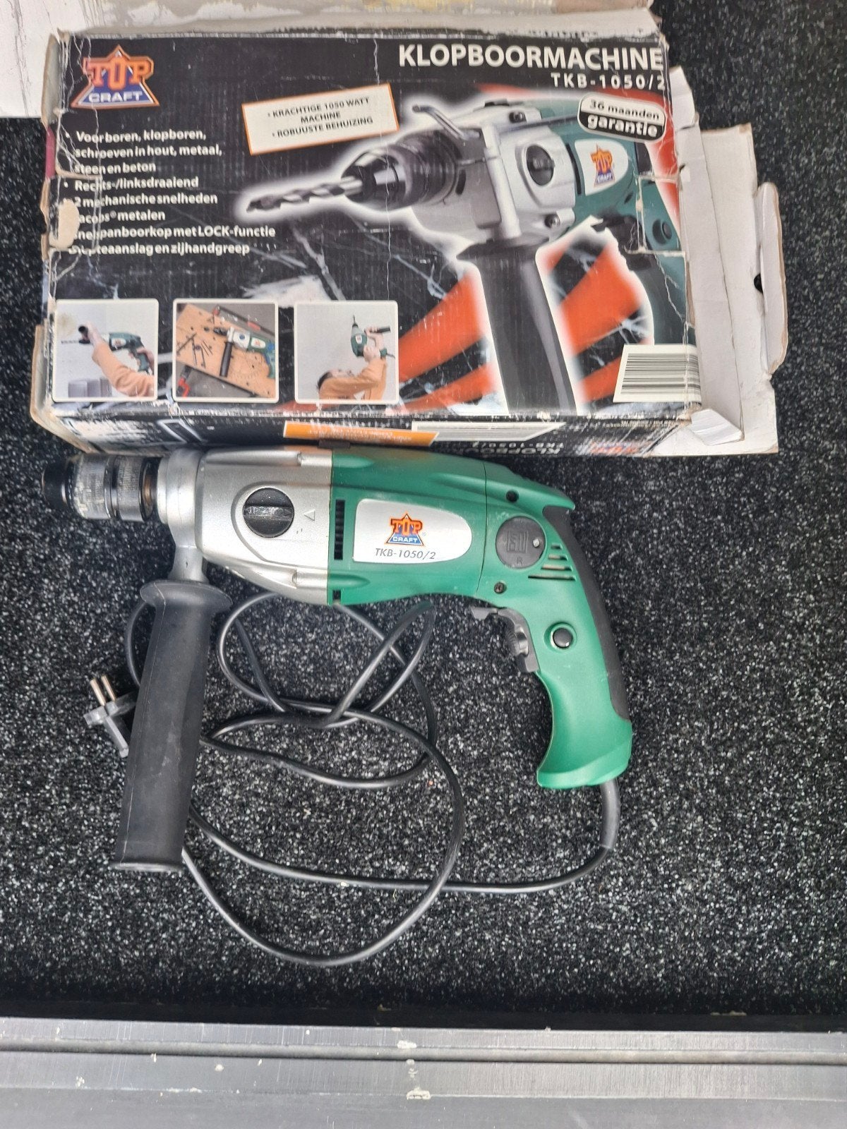 Top Craft Klopboormachine TKB-1050/2 - 1050W, Variabele snelheid, Ophalen, Boormachine, Gebruikt
