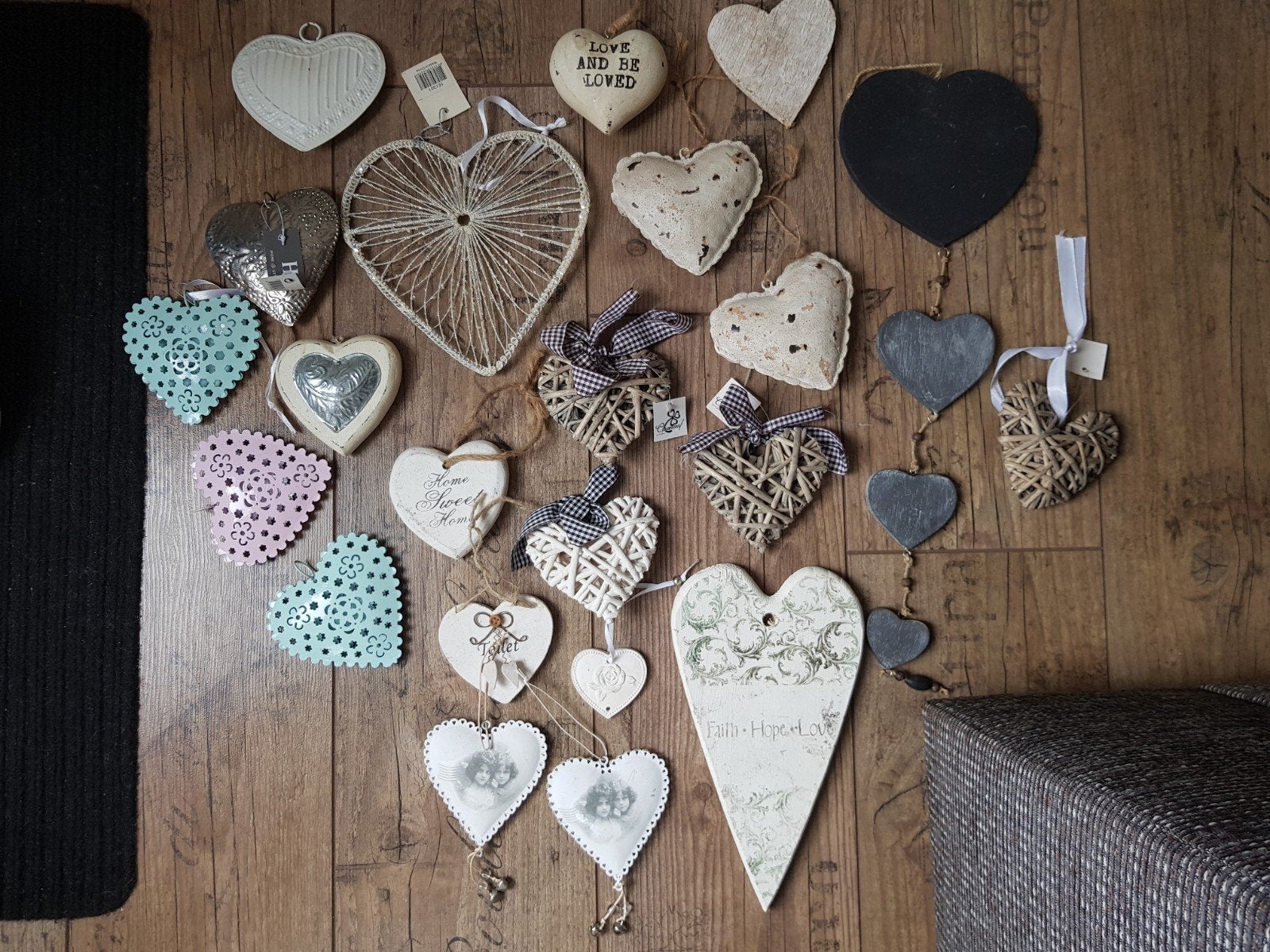 hartjes 22 stuks hart / liefde / Valentijn, Antiek en Kunst, Ophalen of Verzenden