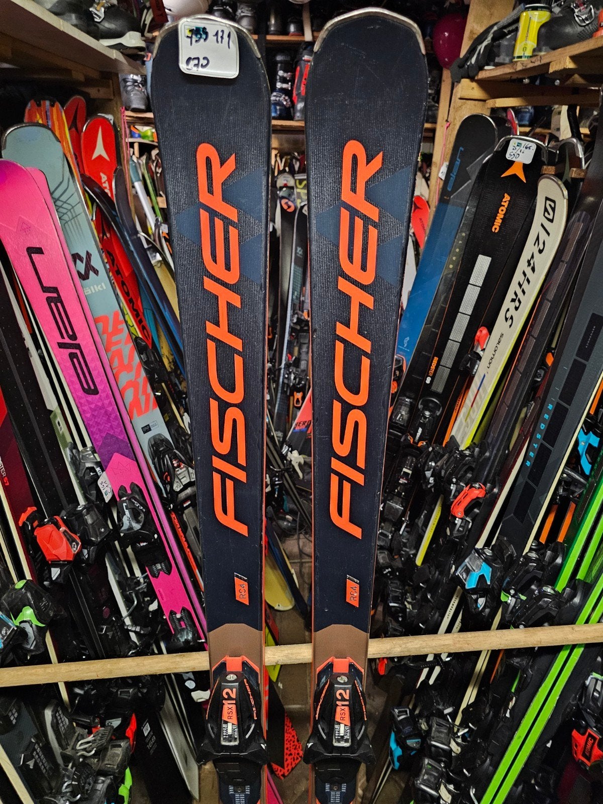 171cm FISCHER RC4 THE CURV DTX 1000€ TOP GEVORDERDEN SKI, 160 tot 180 cm, Fischer, Ophalen of Verzenden, Zo goed als nieuw