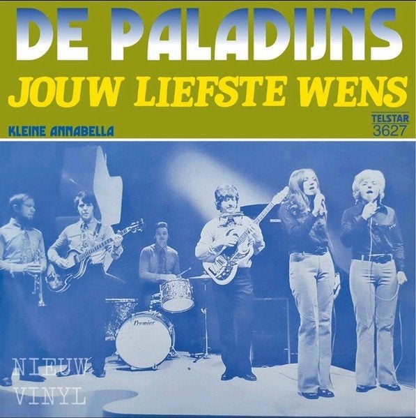 Nieuwpersing vinylsingle de paladijns gezocht, Cd's en Dvd's, Vinyl | Nederlandstalig, Ophalen of Verzenden, Zo goed als nieuw