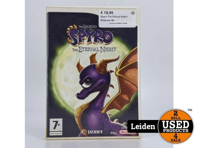 Spyro The Eternal Night | Nintendo Wii, Nintendo, Gebruikt, Support@nintendo.com, 11-1 Hokotate-cho, Kamitoba, Minami-ku
Kyoto 601-8501
Japan