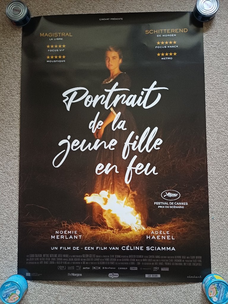 PORTRAIT   DE   LA   JEUNE   FILLE   EN   FEU    filmposter., Rechthoekig Staand, Verzenden, Nieuw, A1 t/m A3
