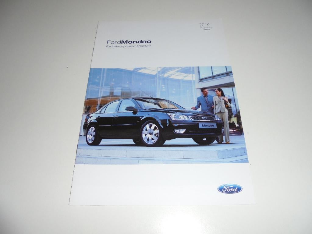 previewbrochure nieuwe Ford Mondeo  2004, Ophalen of Verzenden, Nieuw, Ford