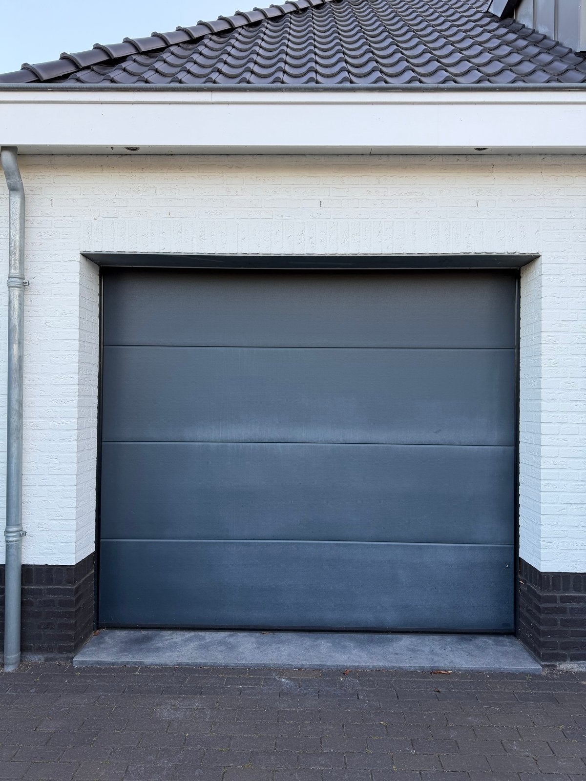 Rijterna Garagedeur met Elektrische Aandrijving, Doe-het-zelf en Verbouw, Deuren en Horren, Ophalen, Gebruikt, Garagedeur, Metaal