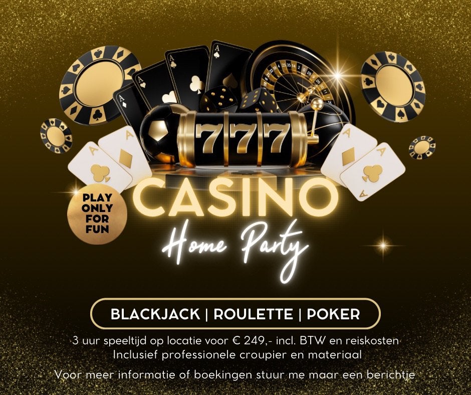 Casino huren op je vakantieverblijf?, Overige munten, Ophalen, Zo goed als nieuw