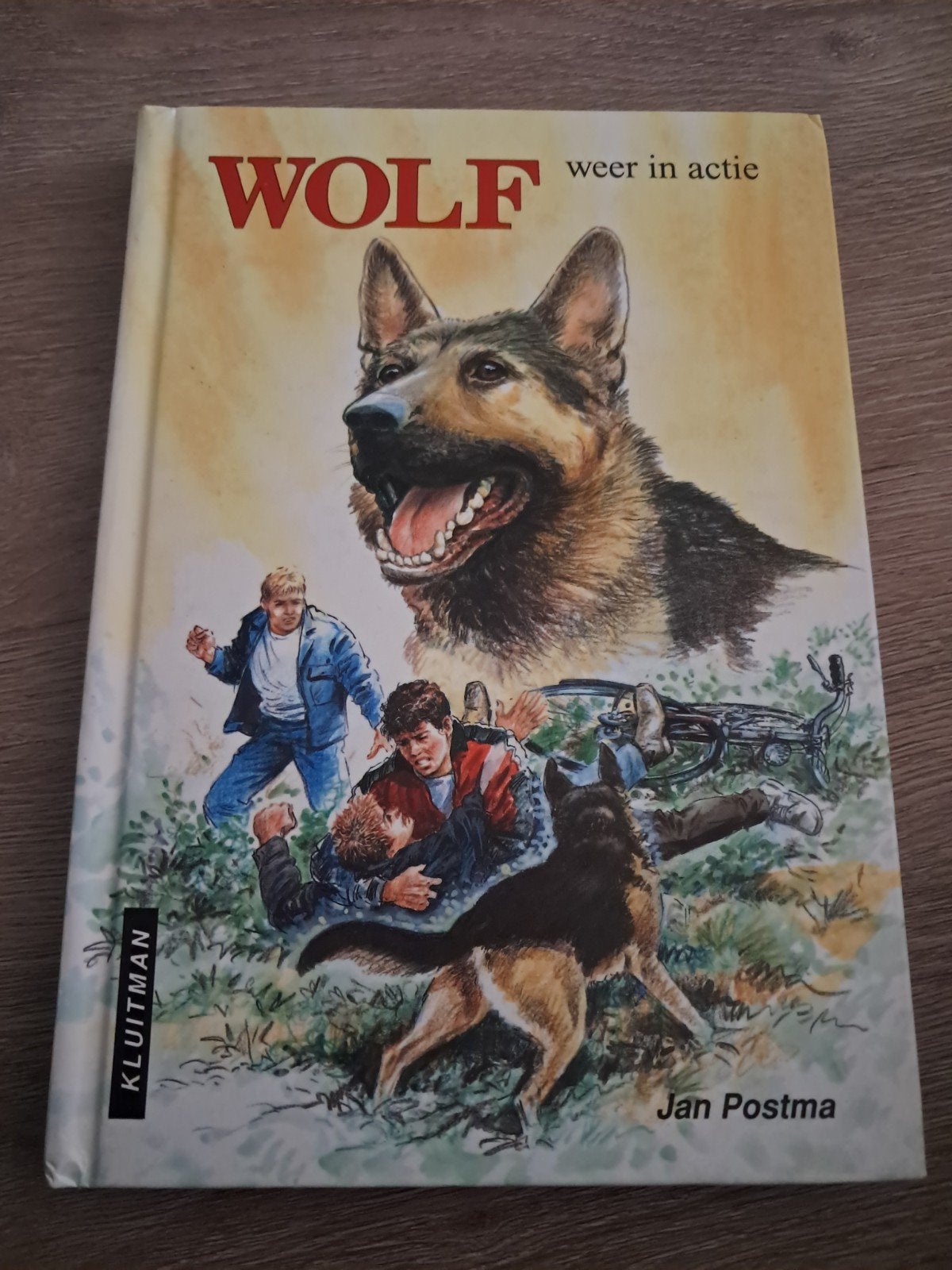 E4 Wolf weer in actie - Jan Postma (Kluitman), Boeken, Ophalen of Verzenden, Zo goed als nieuw, Jan Postma, Fictie algemeen