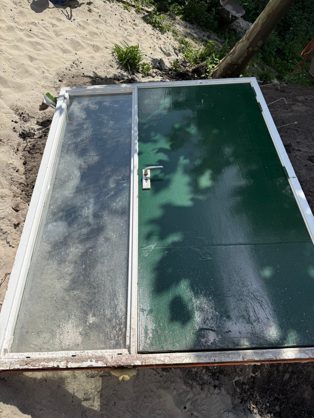 Kozijn met deur en raam, Doe-het-zelf en Verbouw, Ophalen, Gebruikt, 120 cm of meer, Binnendeur