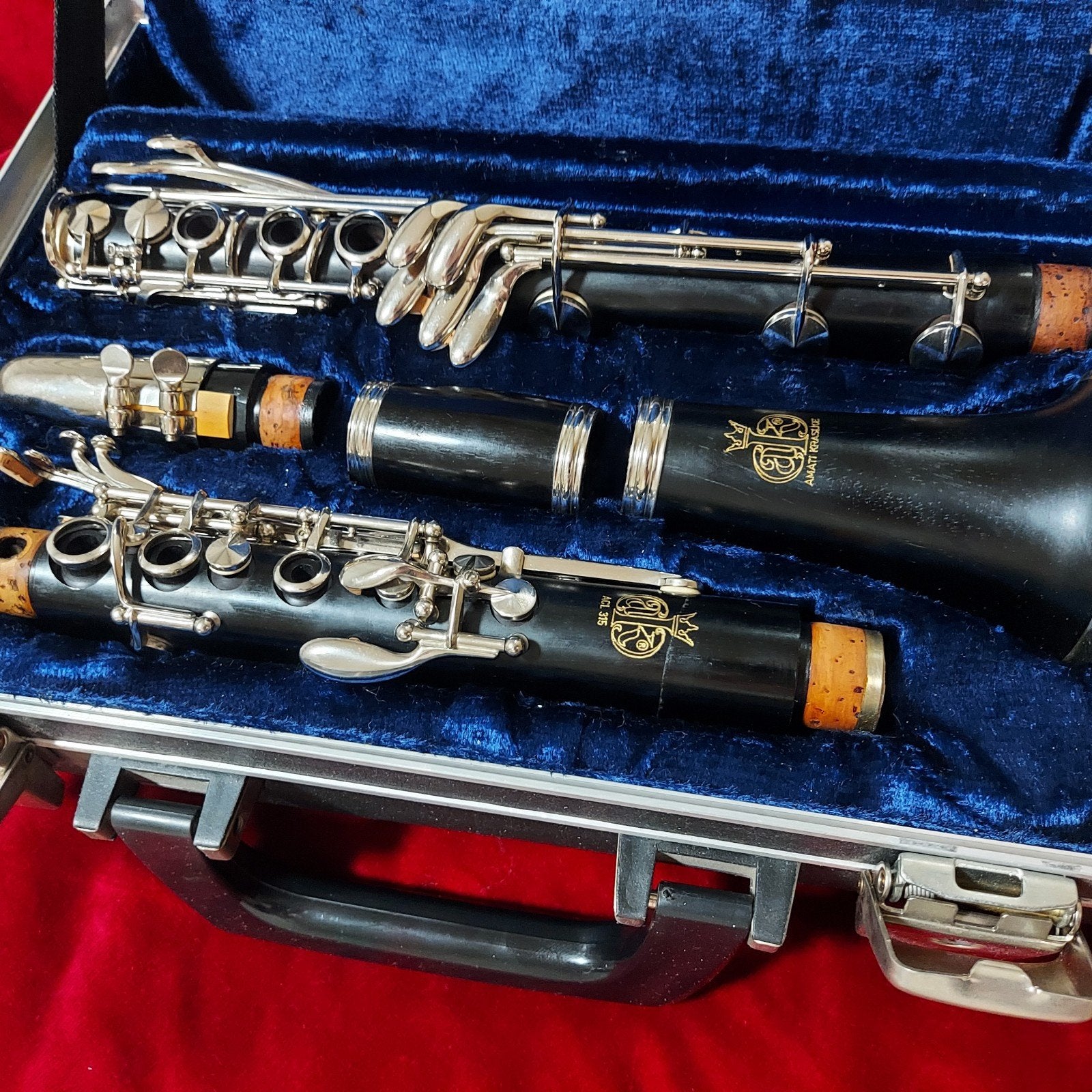 Amati acl 315 klarinet, Ophalen of Verzenden, Zo goed als nieuw, Met koffer, Hout