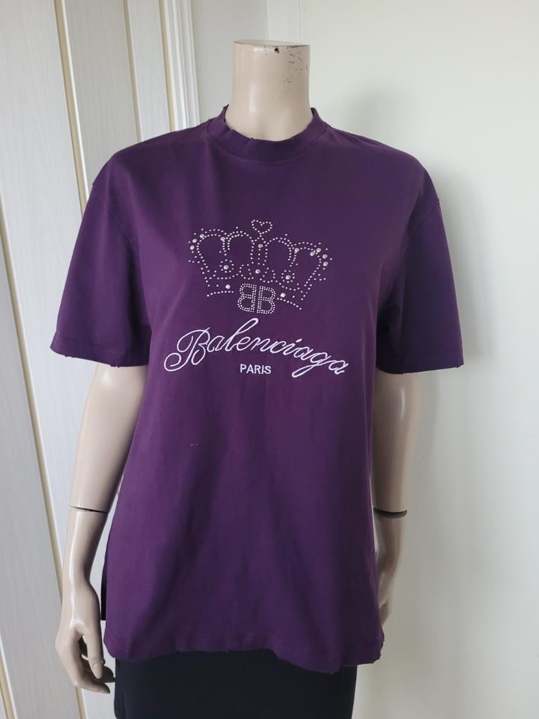 Balenciaga shirt paars maat M, Maat 38/40 (M), Balenciaga, Paars, Ophalen of Verzenden