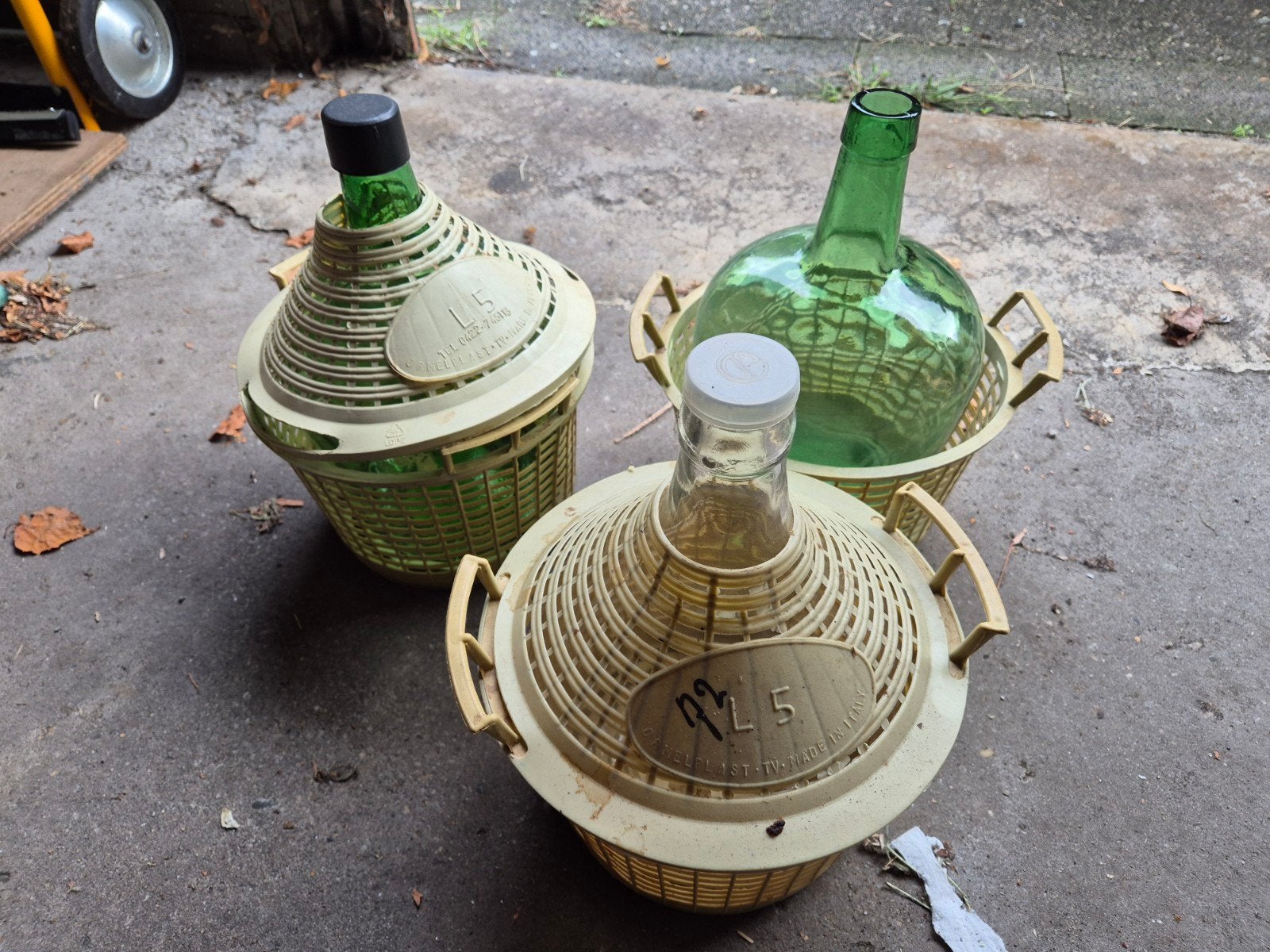 Glazen mandflessen 5 liter (ophalen in Utrecht), Ophalen