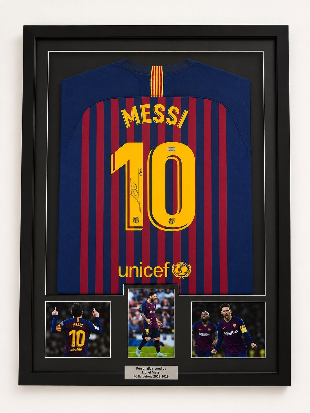 Gesigneerd Lionel Messi FC Barcelona Shirt 2018-2019, Maat L, Ophalen of Verzenden, Nieuw, Shirt