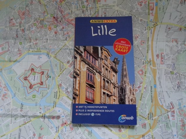 Lille ; anwb extra reisgids , met plattegrond, Europa, Ophalen of Verzenden, Zo goed als nieuw, Reisgids of -boek