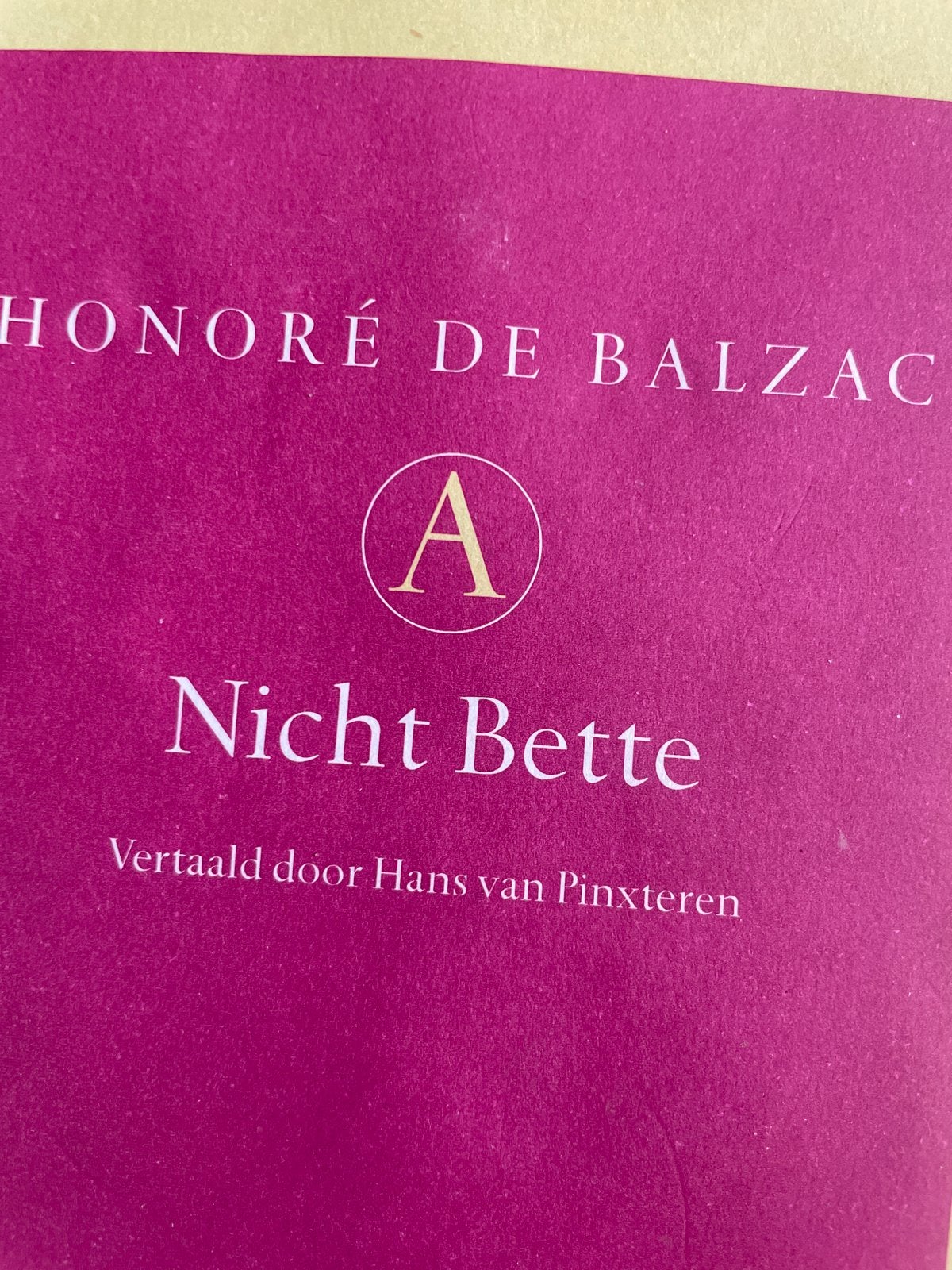 Niet Bette - Honoré de Balzac (Vertaald door Hans van Pinxte, Boeken, Ophalen of Verzenden, Gelezen, Nederland