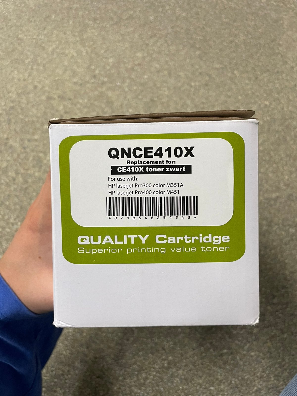 QNCE410X/CE410x toner zwart (Q-nomic), Computers en Software, Ophalen of Verzenden, Zo goed als nieuw, Toner