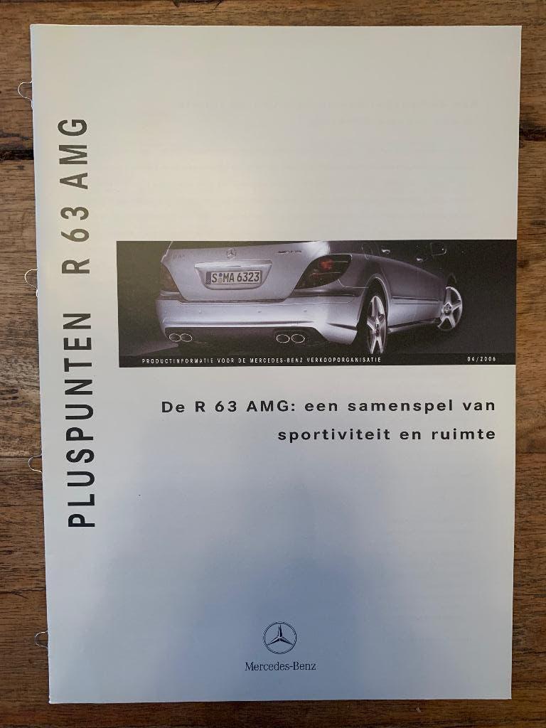 Product informatie brochure Mercedes-Benz R 63 AMG 2006 W251, Nieuw, Mercedes-Benz, Mercedes, Ophalen of Verzenden