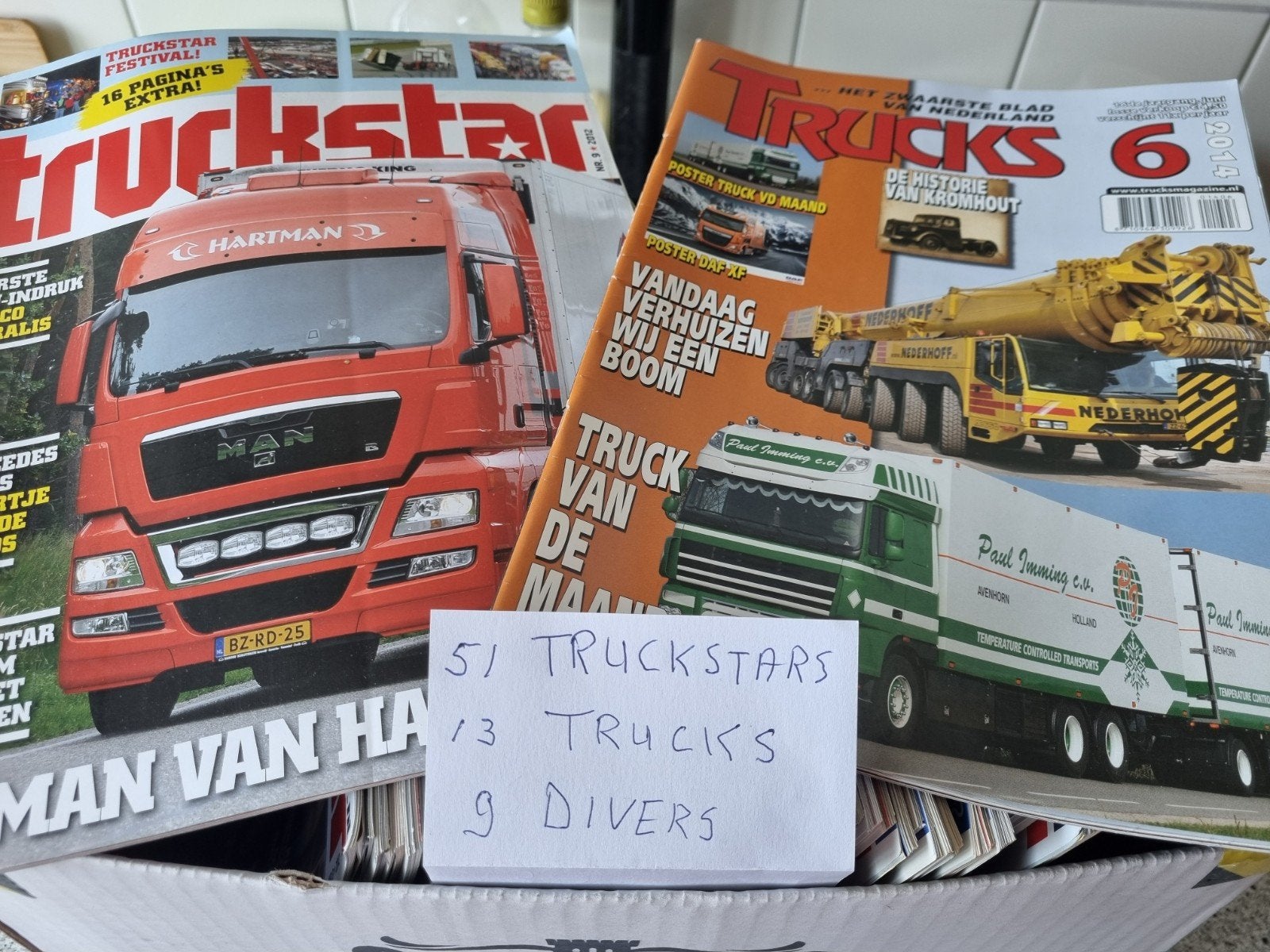 Diverse jaargangen Truckstars,Trucks en wat diversen bladen., Hobby en Vrije tijd, Modelbouw | Auto's en Voertuigen, Truck, Groter dan 1:32