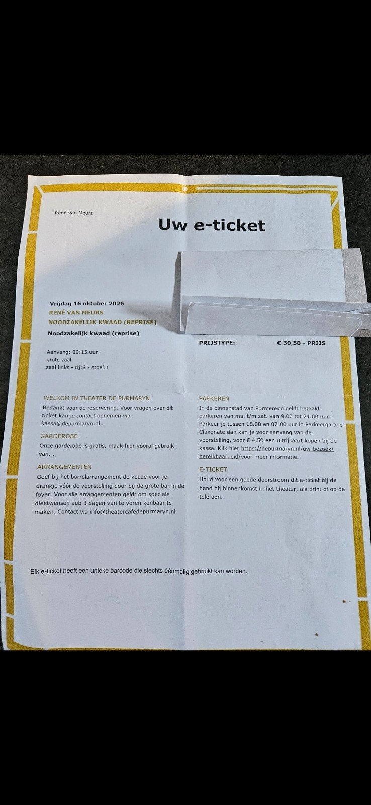 Rene van Meurs 16 oktober, Twee personen, Overige soorten
