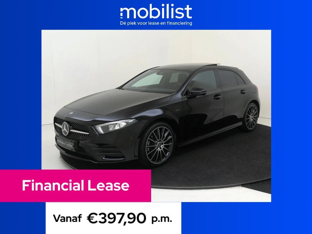 Mercedes-Benz A-Klasse 250 e Premium Plus (bj 2020), 77 km/l, Gebruikt, Zwart, Bedrijf