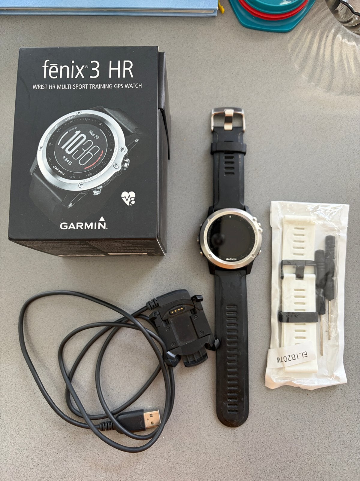Garmin fenix 3HR, Sieraden, Tassen en Uiterlijk, Ophalen, Gebruikt, Zwart, Waterdicht