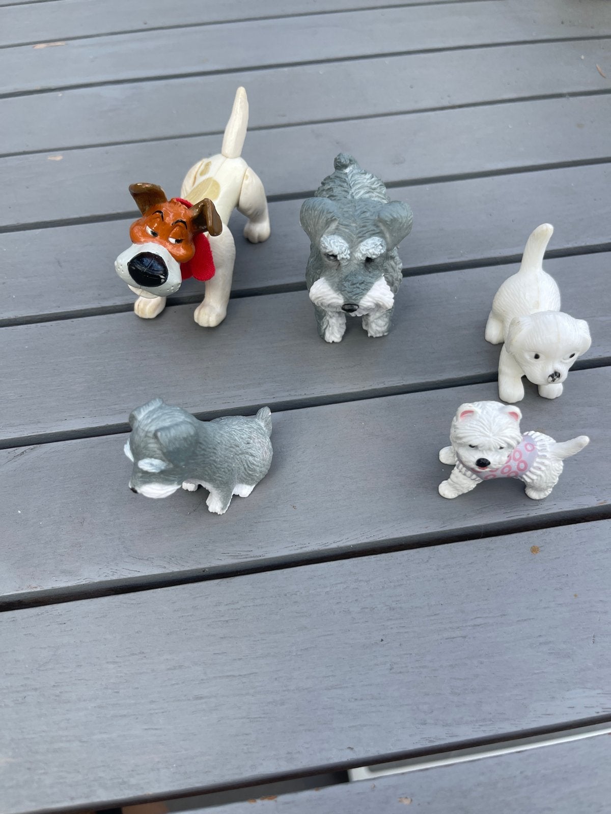 Leuke hondenbeeldjes - set van 5, Ophalen of Verzenden, Gebruikt, Jongen of Meisje