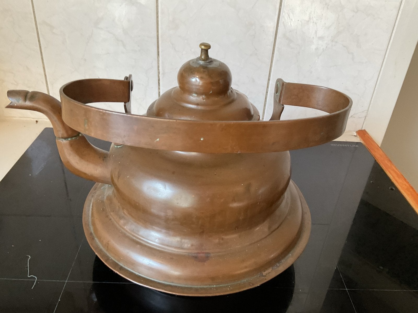 Antieke Koperen Waterketel - Vintage Theeketel, Ophalen of Verzenden, Koper
