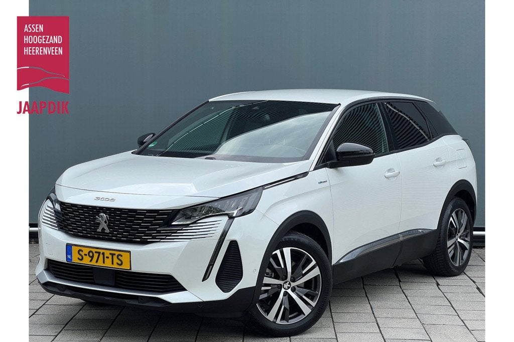 Peugeot 3008 BWJ 2023 | 1.6 HYbrid 225PK Allure Pack Bus | T, Auto's, Leder en Stof, Wit, Origineel Nederlands, Bedrijf