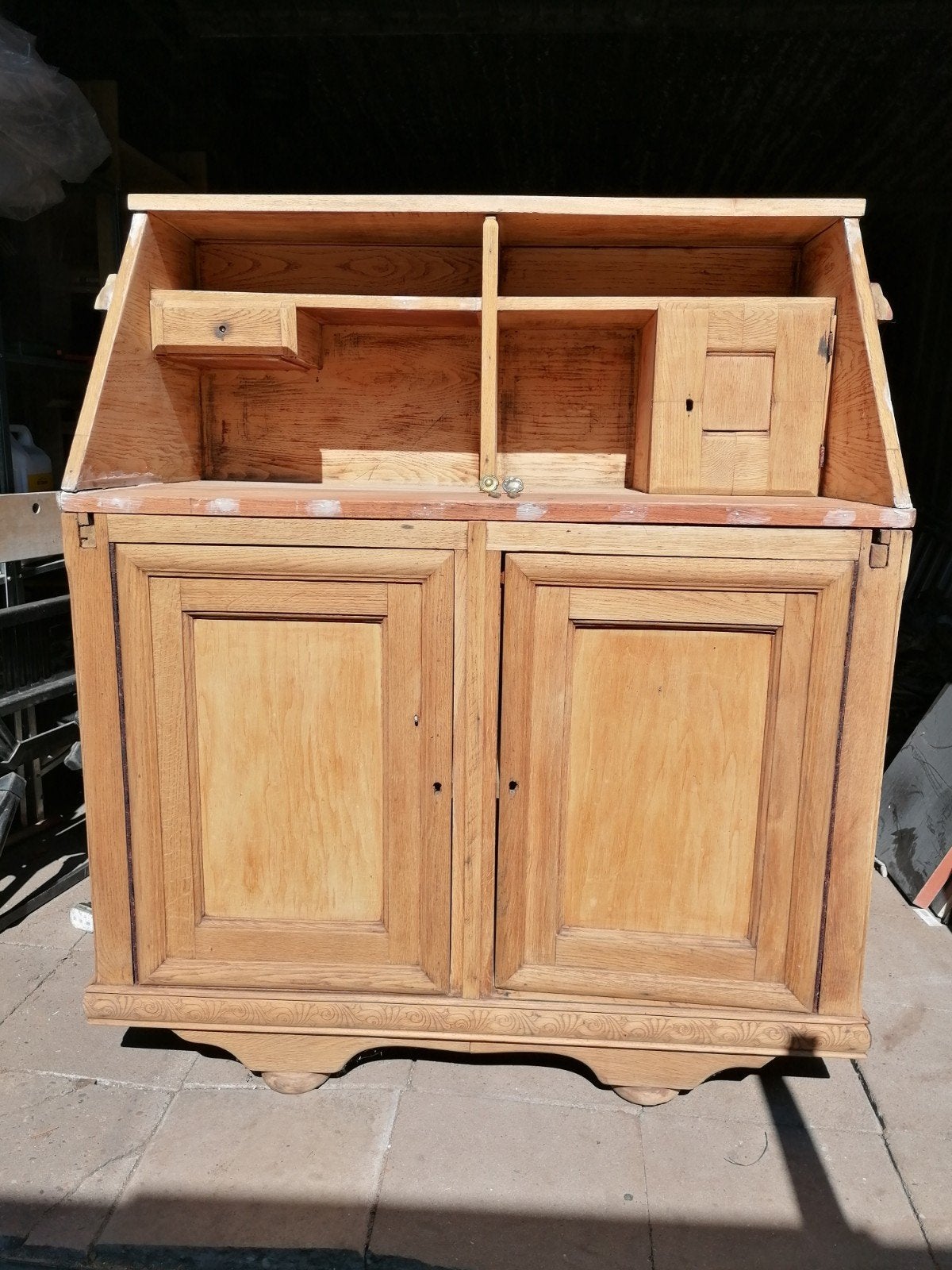 Antieke kast - secretaire - dressoir - klusproject, Ophalen, Gebruikt