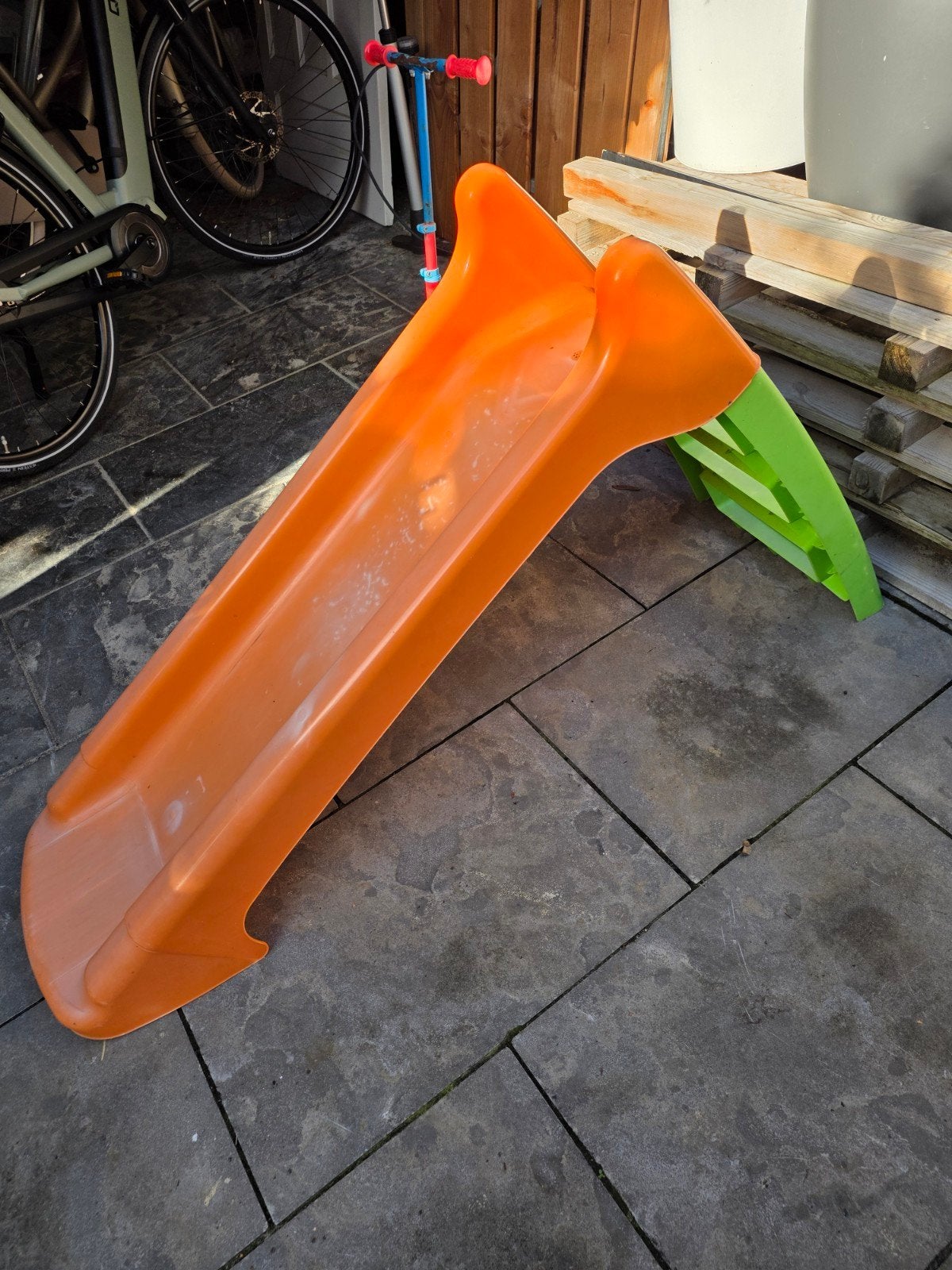 Glijbaan, Ophalen, Gebruikt, Glijbaan, Aanbouwonderdeel