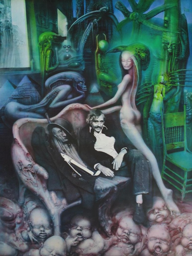 H.R. Giger - Kuhn fotogravure 1973 (airbrush-art), Ophalen, Ingelijst, 1950 - 1999, Overige technieken