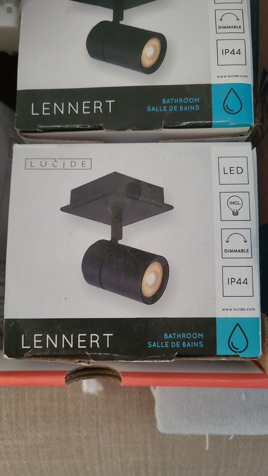Lucide Lennert spots, zwart, Ophalen, Gebruikt, LED, Metaal