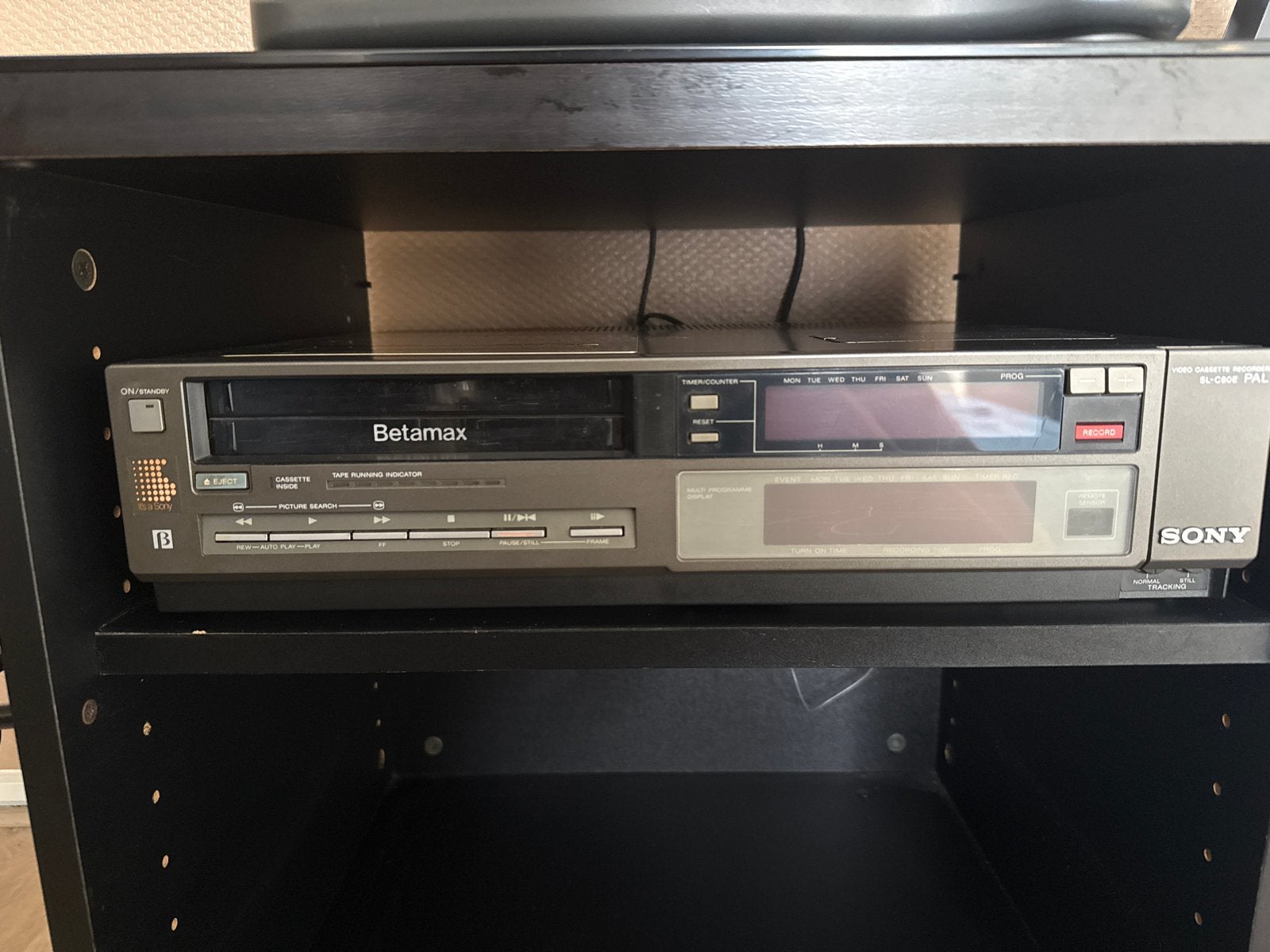 Betamax SL-C80E met somy RMT-220 Afstandsbedienin, Ophalen of Verzenden, Gebruikt