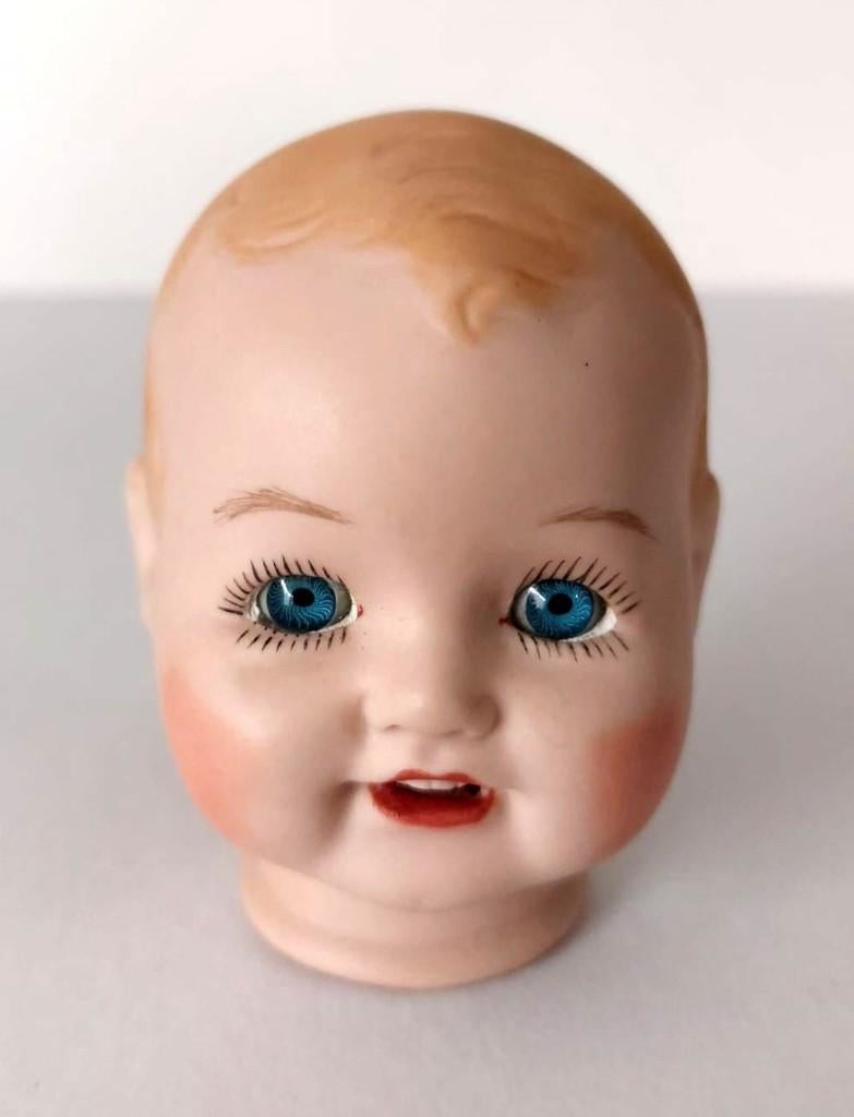 Poppenhoofd porselein, Verzamelen, Poppen, Ophalen of Verzenden, Zo goed als nieuw, Pop