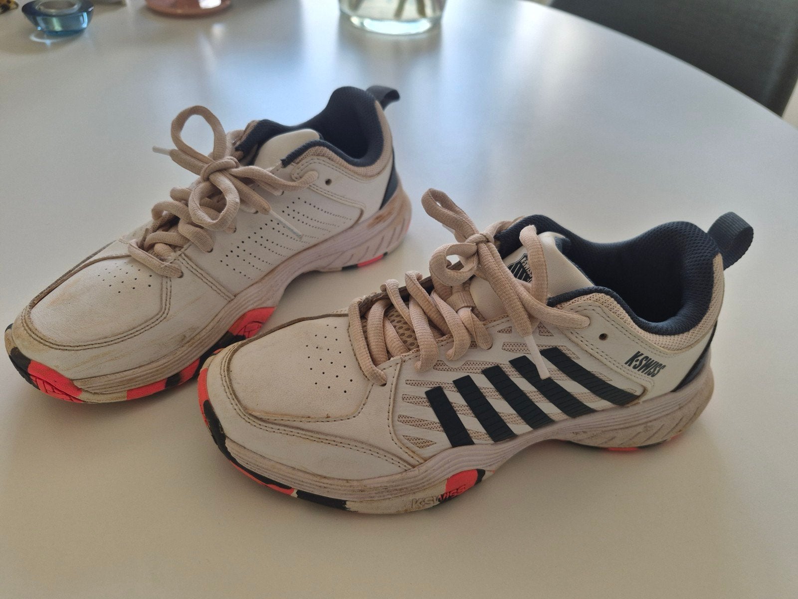 K-Swiss tennisschoenen maat 39, Ophalen of Verzenden, K-Swiss, Gedragen, Wit