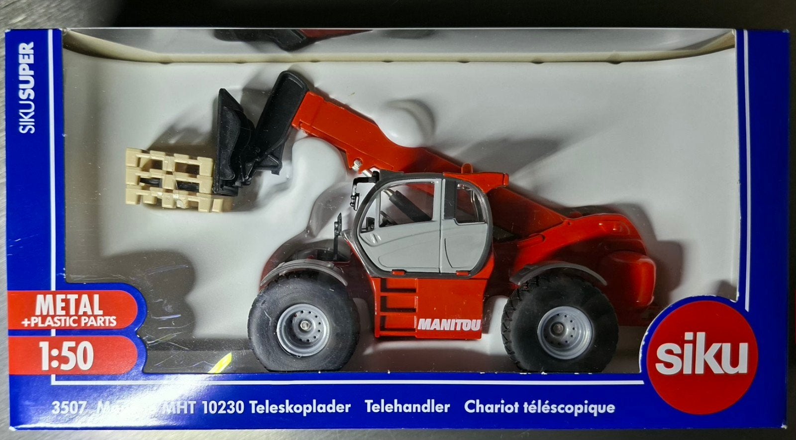 Siku Super Manitou telescooplader 1:50, Ophalen of Verzenden, Nieuw, Bus of Vrachtwagen, SIKU