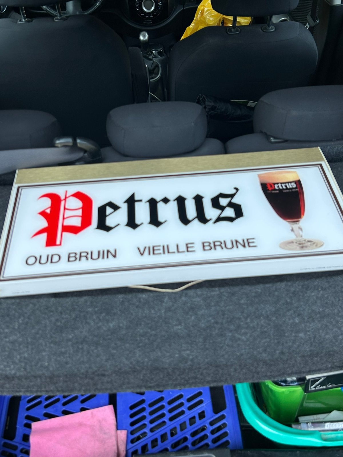 Petrus bier lichtbak, Ophalen of Verzenden, Zo goed als nieuw, Lichtbak of (neon) lamp
