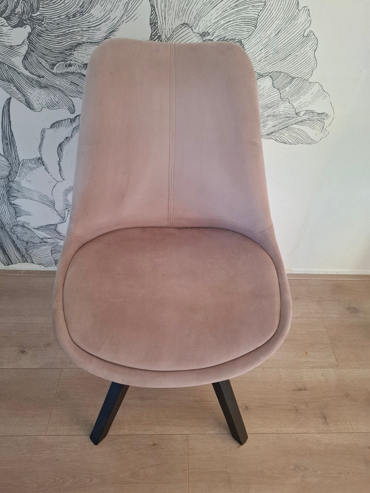 Gratis - roze velvet/fluwelen stoel, Ophalen, Gebruikt, Overige kleuren, Eén