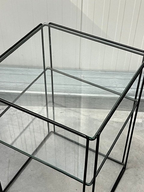 Max Sauze bijzettafel Isocele vintage design side table, Ophalen, Gebruikt, ., Vintage