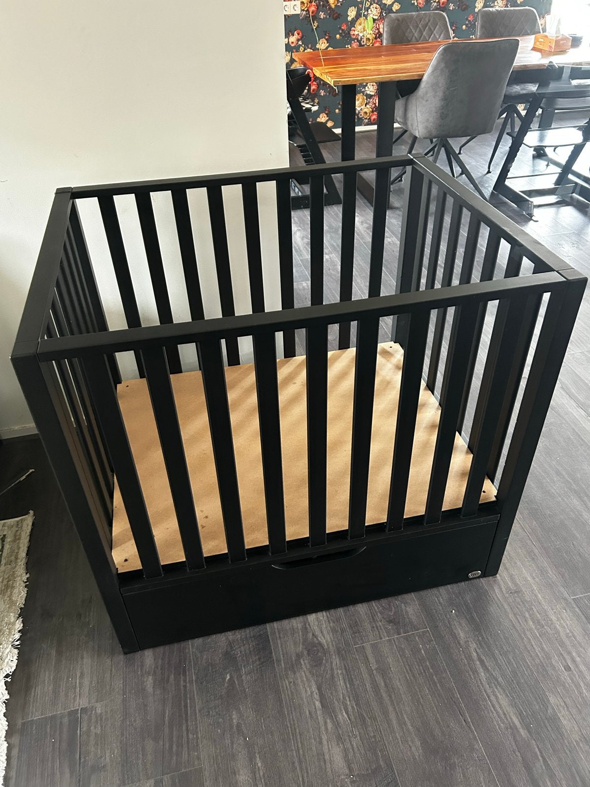 Nette zwarte TWF box met lade, Kinderen en Baby's, Ophalen, Zo goed als nieuw, Vierkant, Lade