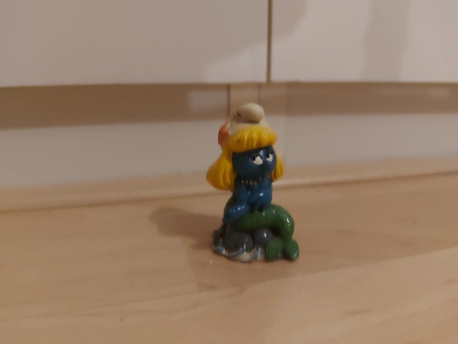 (Zeldzaam) Zeemeermin Smurfin uit 1981, Verzamelen, Smurfen, Ophalen, Zo goed als nieuw, Smurfin, Poppetje, Figuurtje of Knuffel